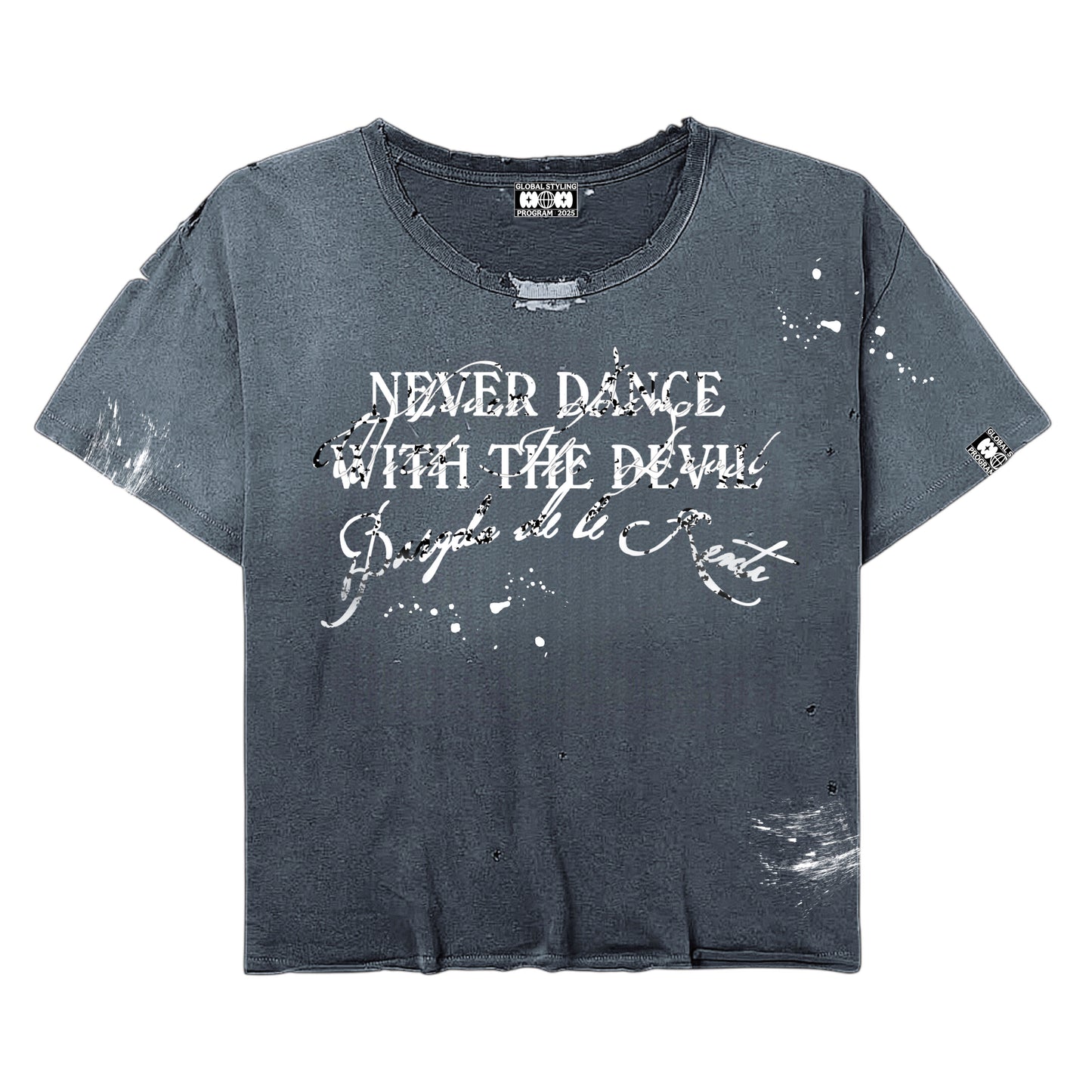 GWxBR SINNERS WIDE NECK TEE