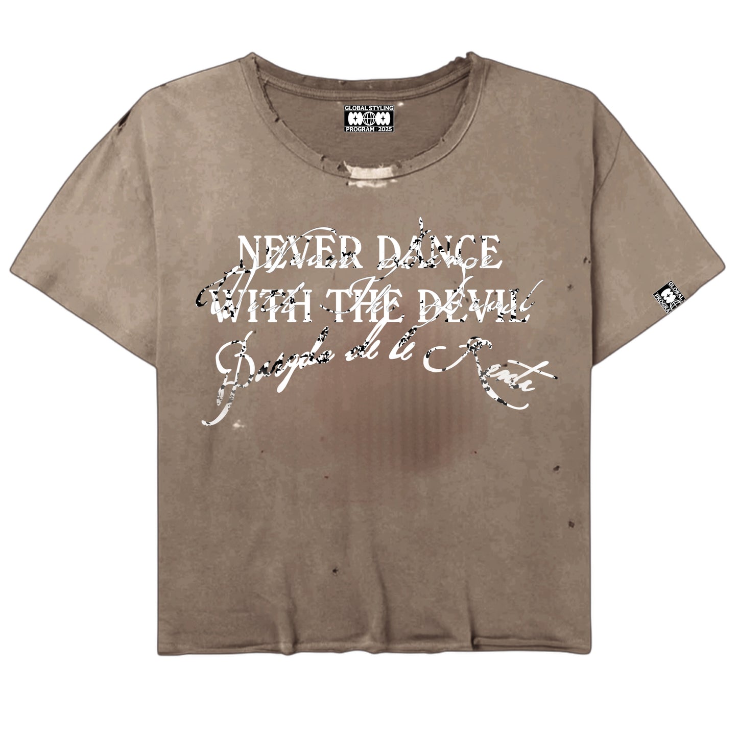 GWxBR SINNERS WIDE NECK TEE