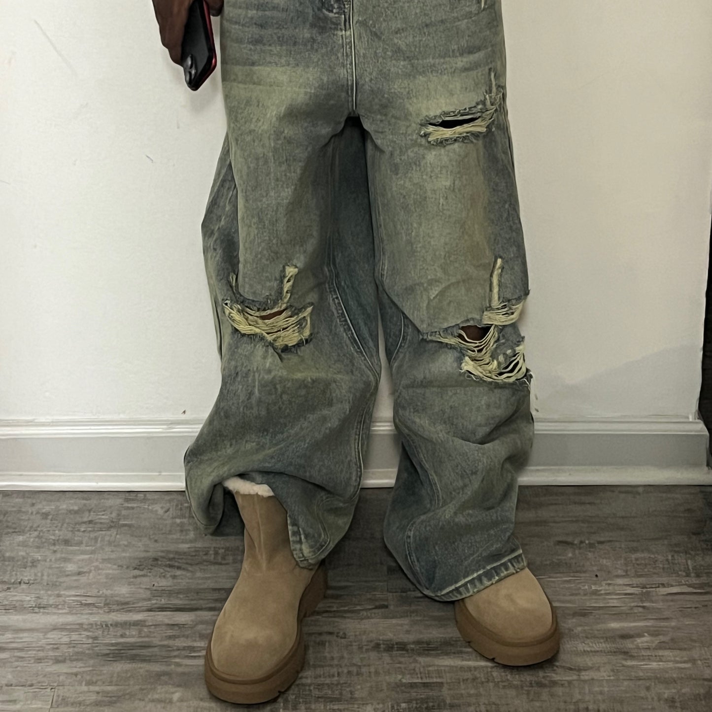 GSP x BARGELA RENTA© BAGGY CUT DENIM-UNISEX