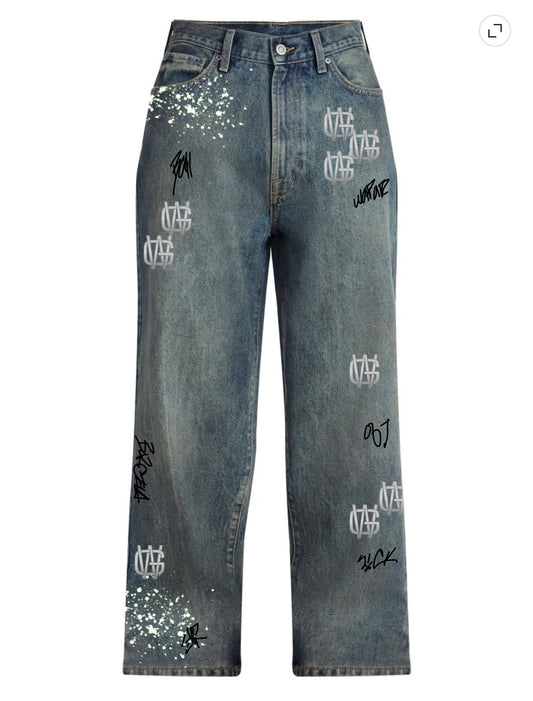 GLOBAL WARFARE STAPLE PATCH DENIM