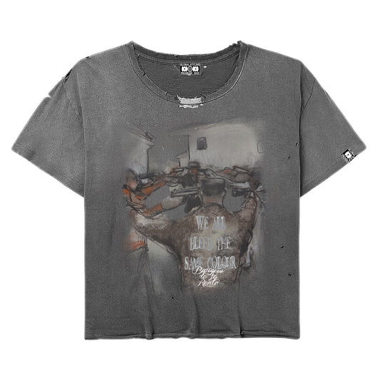 GWxBR BLEED THE SAME WIDE NECK TEE