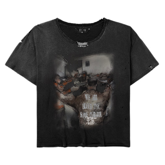 GWxBR BLEED THE SAME WIDE NECK TEE